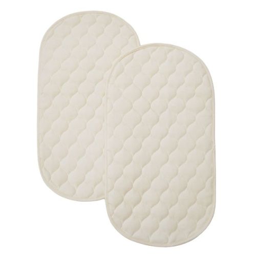 Tl Care Waterproof Quilted Playard Changing Table Pads Made With Organic Cotton Top Layer - Natural