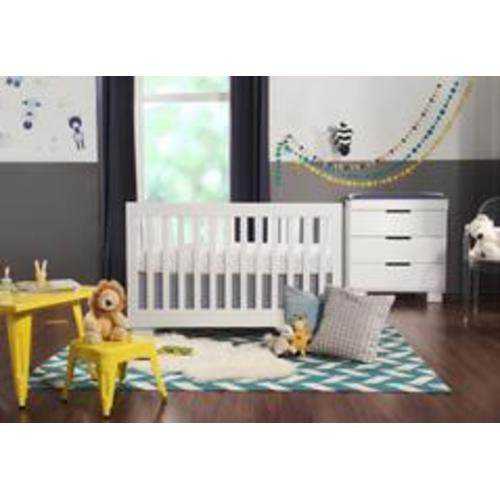 Modo 3-in-1 Convertible Crib with Toddler Bed Conversion Kit - White
