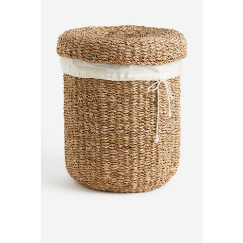 Seagrass Laundry Basket - Beige/light beige - Home All | H&M US