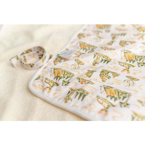 Patterned Ultra-Soft Bamboo Machine Washable Diaper Change Mat