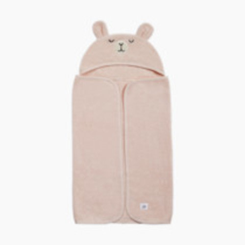 Tiny Kind Cozy Critter Organic Towel - Cloud Pink Bunny, 0-12M