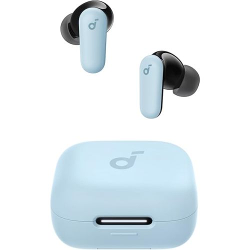 Soundcore P30i by Anker Noise Cancelling Earbuds, Strong and Smart Noise Cancelling, Powerful Bass, 45H Playtime, 2-in-1 Case and Phone Stand, IP54, Wireless Earbuds, Bluetooth 5.4 (Blue)