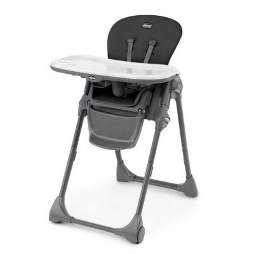 Chicco Polly Compact Fold Easy-clean High Chair - Black