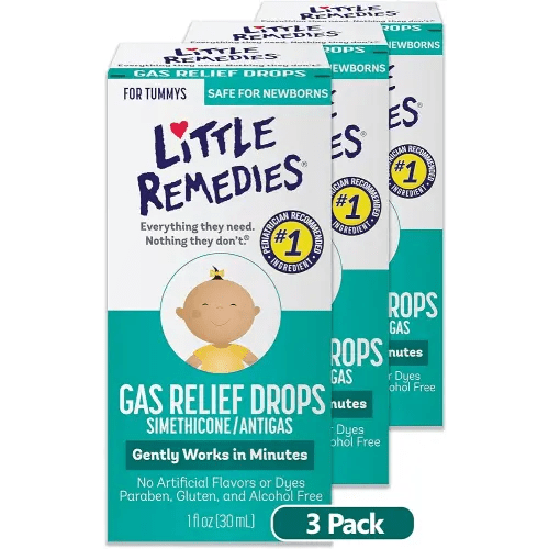 Little Remedies Baby Gas Drops, 1 Fl Oz (Pack of 3)