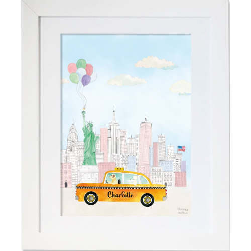The Personalised Yellow Taxi of New York for girls