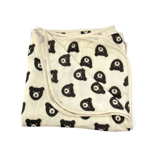 Oatmeal Bear Muslin Swaddle– Little One Shop Co.