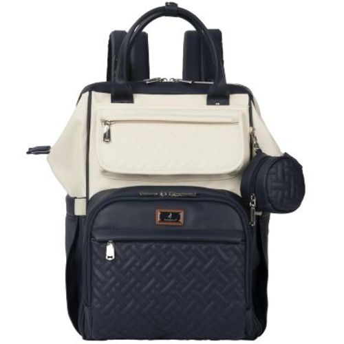 BabbleRoo Diaper Bag Backpack, Spacious & Stylish Nappy Organizer, Coffee Cream, 1 pc