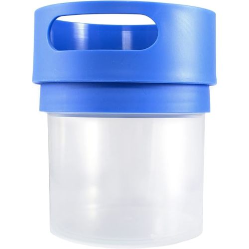 Spill Proof Snack Cup Blue, 16 Ounce jar, Made in The USA