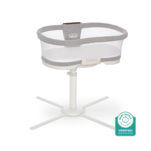 HALO - BassiNest Luxe Vibrating Bassinet, Bedside Sleeper - white