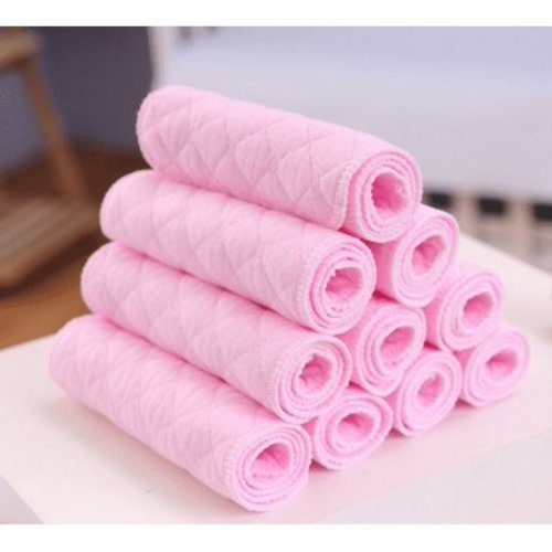 100% Cotton Muslin Burp Cloths Washcloths, 10 Pack Absorbent Milk Spit Up Rags, Super Soft, Absorbent,Perfect for Boys Girls