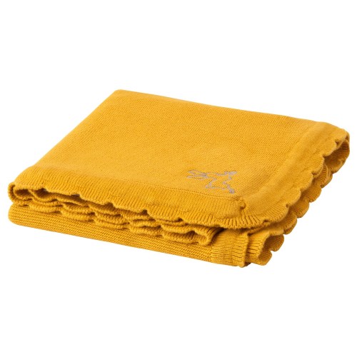 SOLGUL Baby blanket - dark yellow 27 1/2x35 3/8 "