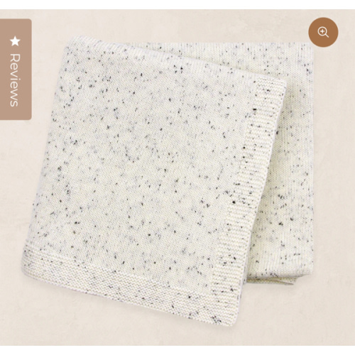 Knit Blanket - Cream Speckle