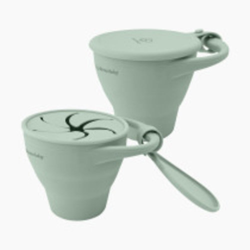 Dreambaby Silicone Pop-Up Snack Cup, 2-Piece Set