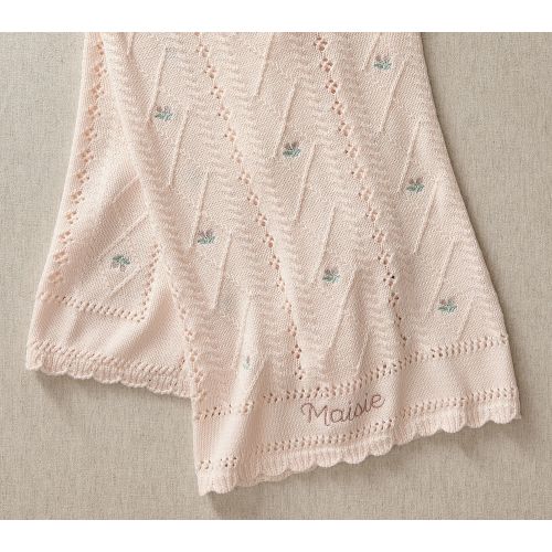 Bria Hammel Rose Pointelle Baby Blanket