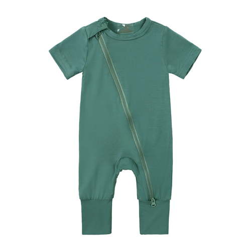 Fshinging Baby Rompers Footless Pajamas Zipper Short Sleeve Sleeper Jumpsuit 4 Month Baby Girl Clothes