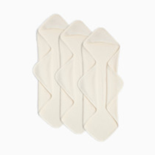 Small Story Muslin Hooded Towels (3 Pack) - White