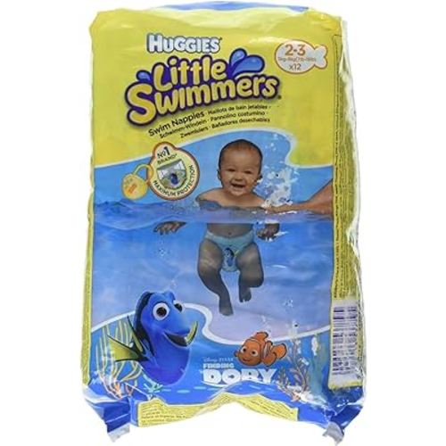 Huggies Little Swimmers Disposable Swim Diapers, X-Small (7lb-18lb.), 12-Count