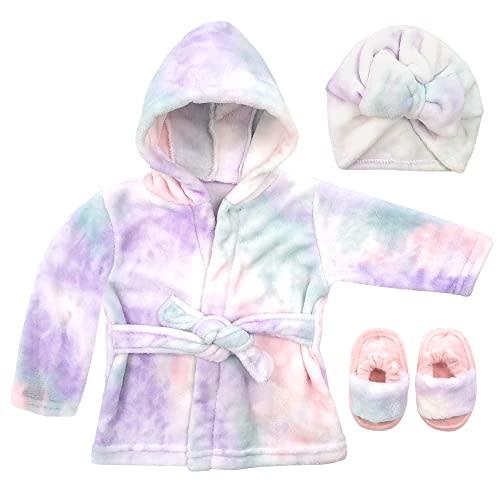 Rising Star Baby Toddler Robe Or Kids Robe for Girls and Boys - Kids & Baby Bath Robe Spa Set with Washcloth or Slippers