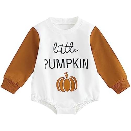 KOSUSANILL Baby Girl Boy Oversized Sweatshirt Romper Newborn Infant Long Sleeve Bubble Sweater Pullover Outfit