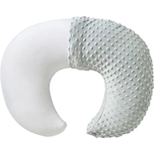 Nursing Pillow and Positioner with Cover for Breastfeeding and Bottle Feeding, Propping Baby, Tummy Time, Baby Sitting Support, Awake-Time Support (Sea Foam, 22" x 17.7" x 5.9")