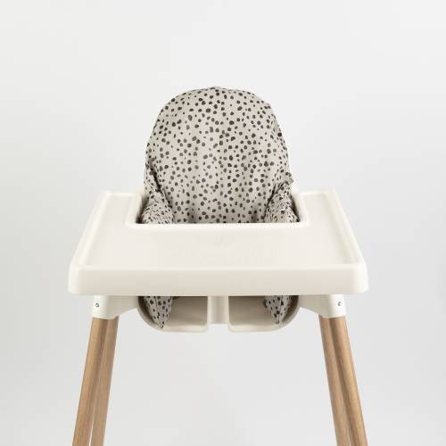 Wipeable Cushion Cover for IKEA Antilop Highchair - Dots on Cool Grey