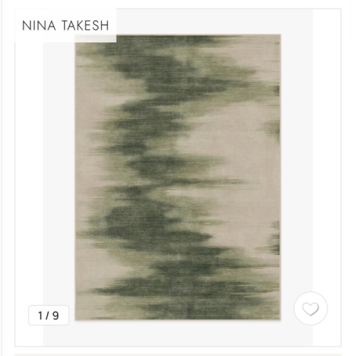 Nina Takesh Cassis Olive Rug | Ruggable