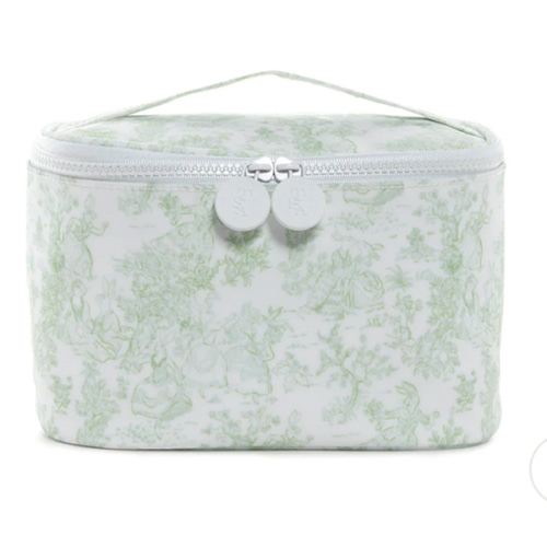 Kit Train Case - Bunny Toile Green