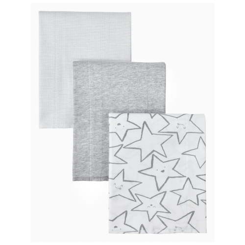 Little Star Cotton Burp Cloth, 3pk Unisex