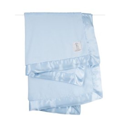 Little Giraffe Blue Luxe Baby Blanket