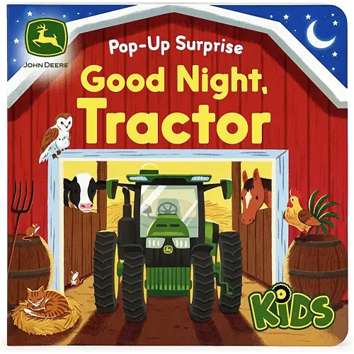 John Deere Kids Good Night Tractor on the Farm: Deluxe Lift-a-Flap & Pop-Up Surprise Board Book, Ages 2-6