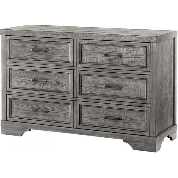 Westwood Design Foundry 6 Drawer Dresser in Brushed Pewter FN-DD-N2708L-BPT