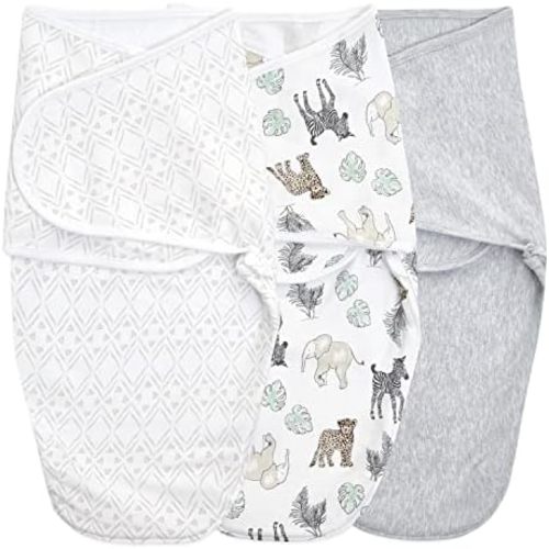 aden + anais Essentials Easy Wrap Swaddle - Easy Swaddle Newborn Swaddle Sack, Baby Swaddles, Sleep Sack Wearable Blanket