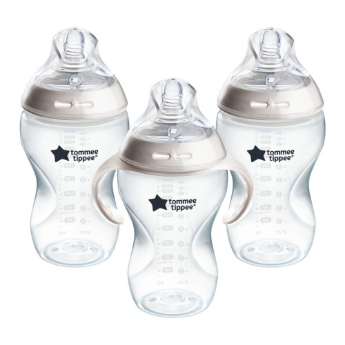 Tommee Tippee Baby Bottles, Natural Start Anti-Colic Bottle, 11oz, 6m+ , Thicker Feed Breast-Like Nipple, Self-Sterilizing