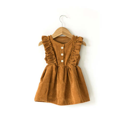 Serenity Corduroy Dress in Rust | Reverie Threads