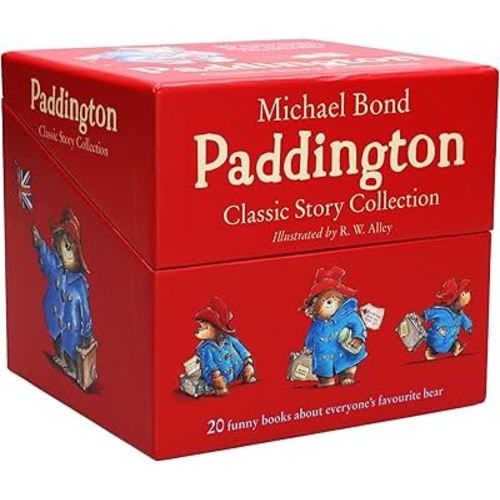 Paddington Classic Story 20 Books Collection Box Set (Paddington And the Christmas Surprise, Paddington And the Marmalade Maze, Paddington Goes for Gold, Paddington King of the Castle & 16 More)