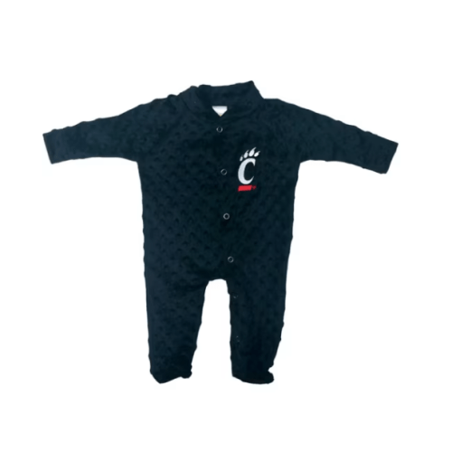 Cincinnati Bearcats BLACK Baby Cuddle Bubble Romper Pajamas