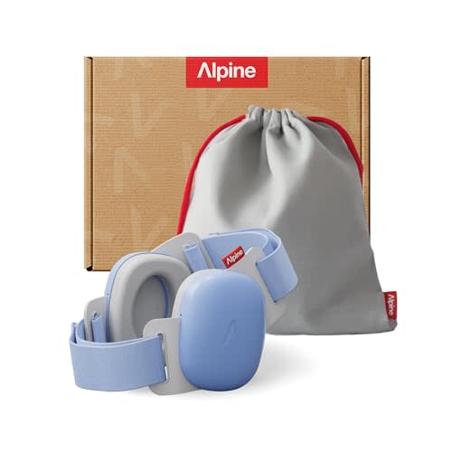 Alpine Muffy Baby - New & Improved Baby Ear Muffs Noise Protection for Babies and Toddlers - CE & ANSI Certified - Safe and Soothing Hearing Protection - Age 3-48 Months- Approved by Babies - Blue
