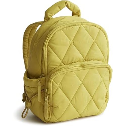 Vera Bradley Women's Small Banbury Backpack-Featherweight, Golden Olive, One Size