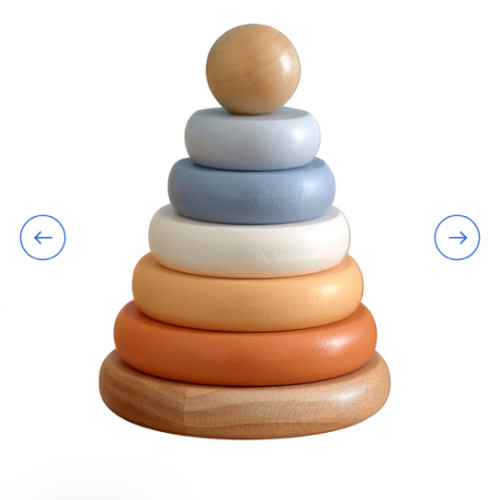 Wooden Rainbow Stacking Toy - A Colorful, Creative, and Engaging Learn – GrowGo Kids