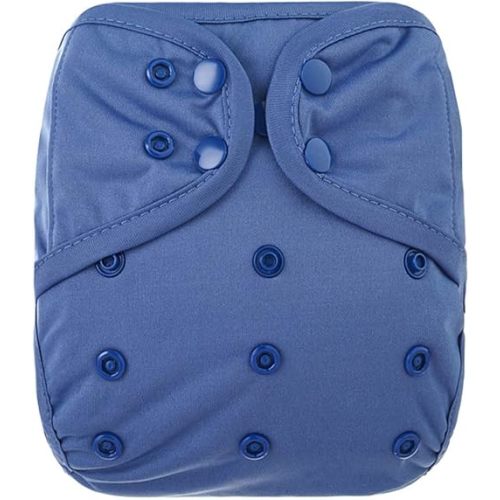 OsoCozy One Size Reusable Cloth Diaper Covers - Adjustable Snap Fit & Double Leg Gussets. Fits Babies from 8-35 Pounds.