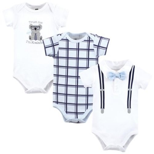 Hudson Baby Infant Boy Cotton Bodysuits, Koalafied Polo, 6-9 Months