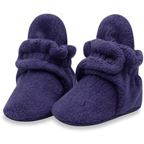 Zutano Unisex Fleece Baby Booties, Two Snap Closure, Newborn to 24 Months
