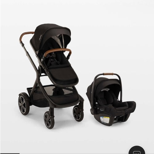 Nuna ® PIPA ™ aire rx Caviar Black Reclining Baby Car Seat + DEMI ™ next Stroller Travel System