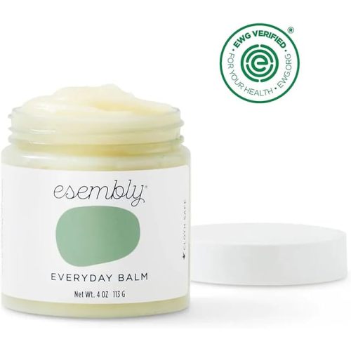 Esembly Everyday Balm, Organic Diaper Balm for Delicate Baby Skin, Diaper Rash Prevention, Multiple Uses Including Nipple Cream, Cradle Cap, Dry and Chapped Skin, Made in USA, 4oz