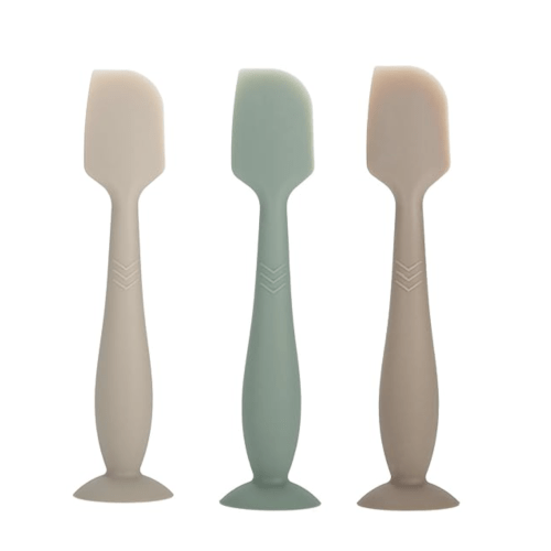 Baby Diaper Cream Spatula - Baby Diaper Rash Cream Applicator for Butt Paste Diaper Cream - Newborn Essentials (gray, green, brown)