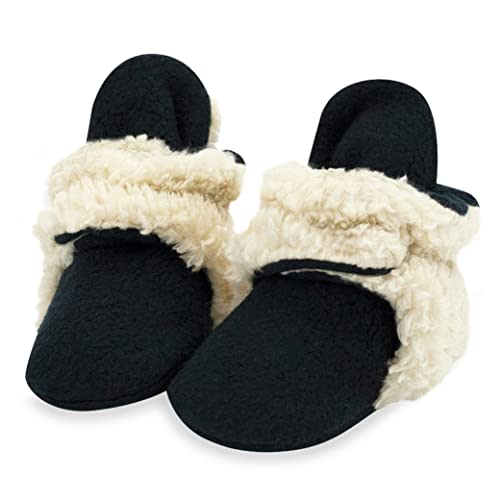 Zutano Unisex Fleece Baby Booties, Two Snap Closure, Newborn to 24 Months