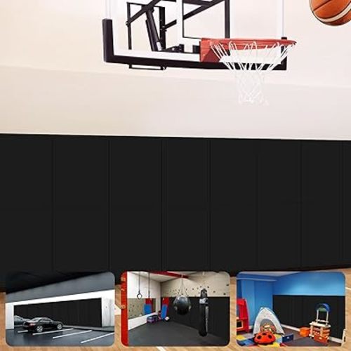 VANCL Gym Padding Wall Pads for Gym Wall Mats Basketball Wall Padding 2" Thick Foam Gym Wall Pad for Kids Wall Pad Protection, Waterproof Durable Wall Pads for Safety Colorful Wall Pad