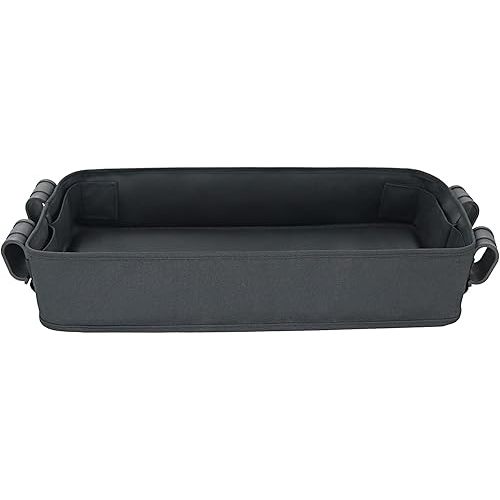 Stroller Snacks Tray for Wonderfold Wagon W Series Accessories Waterproof Kids Toy Placement Faux Leather Sides for Eating and 4 Kid’s Cup Holder (W4 Series)