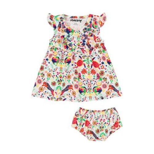 Mixed Up Clothing Baby Vestito Dress Set - Animal Arabesque