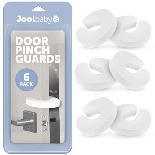 Door Pinch Guards (6 Pack) Baby Proof Doors Extra Soft Foam, Sleek Design, Child Safety, Baby Safety Finger Protectors By Jool Baby